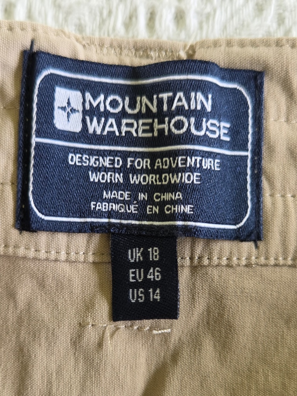 Mountain Wearhouse hiking pants 14 velcro/zip/slit pockets logo hiking walking - Picture 9 of 11